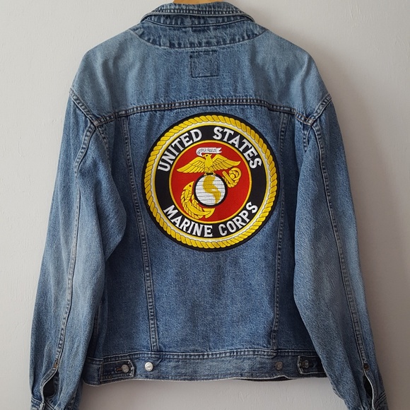 indigo palms denim jacket